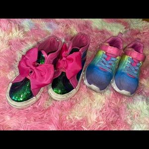 2pairs Of size 9toddler shoes